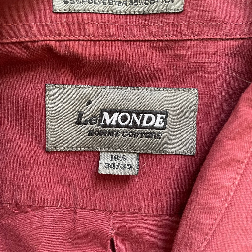 Burgundy button down - Picture 2 of 3